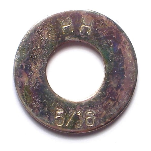 Midwest Fastener Flat Washer, For Screw Size 5/16" , Steel Zinc Yellow Finish, 35 PK 79522 - main